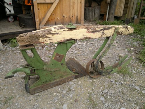 image of derelict plough